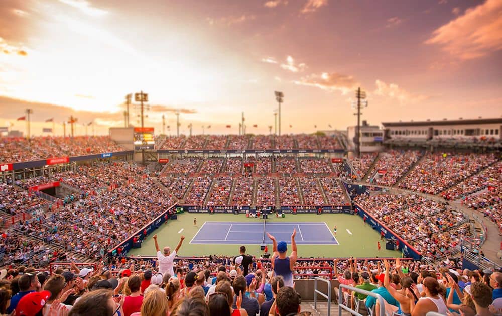 Tennis court at the National Bank Open